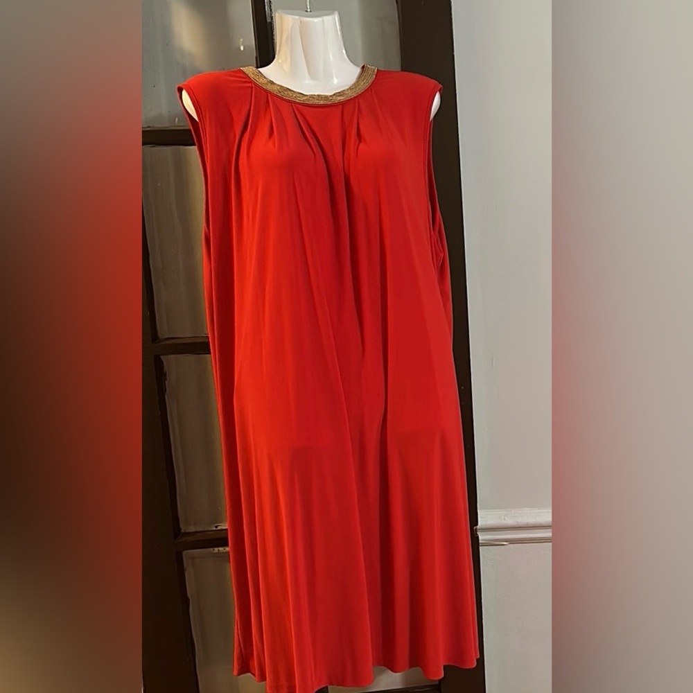Spense Woman Plus Size Red Slinky Dress